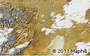Satellite Map of the area around 52° 14' 43" S, 71° 19' 29" W