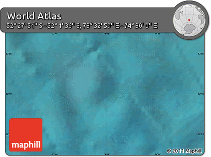 Satellite Map of the Area around 52° 14' 43" S, 74° 1' 30" E