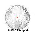 Outline Map of the Area around 52° 14' 43" S, 76° 34' 29" E, rectangular outline