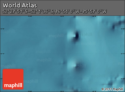 Satellite Map of the Area around 52° 14' 43" S, 76° 25' 30" W