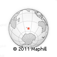 Outline Map of the Area around 52° 14' 43" S, 78° 16' 30" E, rectangular outline