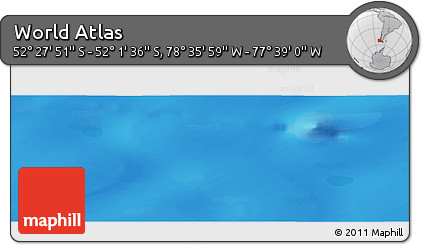Political Panoramic Map of the Area around 52° 14' 43" S, 78° 7' 30" W