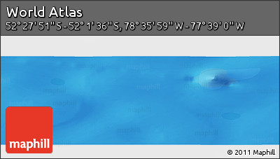 Political Panoramic Map of the Area around 52° 14' 43" S, 78° 7' 30" W