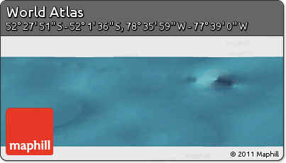 Satellite Panoramic Map of the Area around 52° 14' 43" S, 78° 7' 30" W