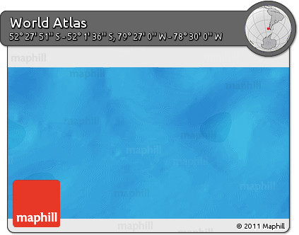 Political 3D Map of the Area around 52° 14' 43" S, 78° 58' 29" W