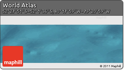 Satellite Panoramic Map of the Area around 52° 14' 43" S, 79° 49' 29" W