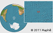 Satellite Location Map of the area around 52° 14' 43" S, 7° 34' 30" W