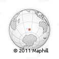 Outline Map of the Area around 52° 14' 43" S, 80° 49' 29" E, rectangular outline