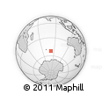 Outline Map of the Area around 52° 14' 43" S, 81° 40' 30" E, rectangular outline