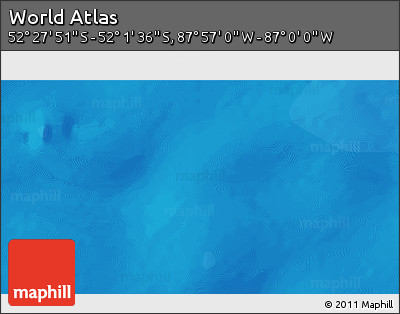 Political 3D Map of the Area around 52° 14' 43" S, 87° 28' 29" W