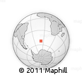 Outline Map of the Area around 52° 14' 43" S, 8° 25' 30" W, rectangular outline
