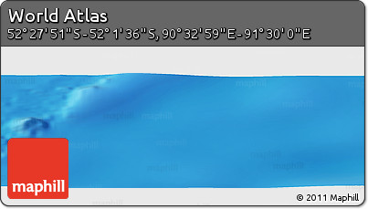 Shaded Relief Panoramic Map of the Area around 52°&nbsp;14'&nbsp;43"&nbsp;S,&nbsp;91°&nbsp;1'&nbsp;30"&nbsp;E