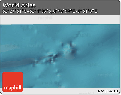 Satellite 3D Map of the Area around 52° 14' 43" S, 9° 25' 30" E