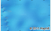 Physical Map of the area around 52° 38' 10" S, 100° 22' 30" E