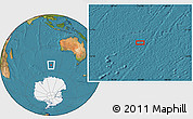 Satellite Location Map of the area around 52° 38' 10" S, 102° 55' 30" E