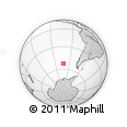 Outline Map of the Area around 52° 38' 10" S, 102° 46' 30" W, rectangular outline