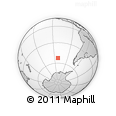 Outline Map of the Area around 52° 38' 10" S, 112° 7' 30" W, rectangular outline