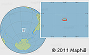 Savanna Style Location Map of the area around 52° 38' 10" S, 112° 58' 29" W