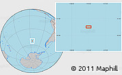 Gray Location Map of the area around 52° 38' 10" S, 114° 40' 30" W