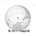 Outline Map of the Area around 52° 38' 10" S, 115° 31' 30" W, rectangular outline