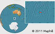 Satellite Location Map of the area around 52° 38' 10" S, 122° 28' 29" E