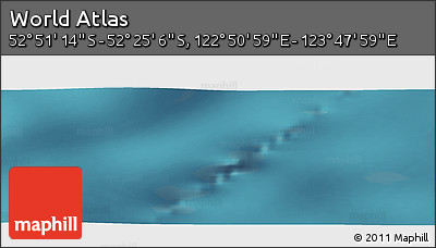 Satellite Panoramic Map of the Area around 52° 38' 10" S, 123° 19' 29" E