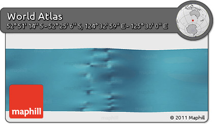 Satellite Panoramic Map of the Area around 52° 38' 10" S, 125° 1' 30" E