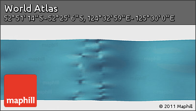Satellite Panoramic Map of the Area around 52° 38' 10" S, 125° 1' 30" E