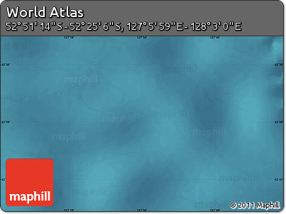 Satellite Map of the Area around 52° 38' 10" S, 127° 34' 30" E