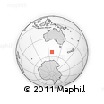 Outline Map of the Area around 52° 38' 10" S, 128° 25' 30" E, rectangular outline