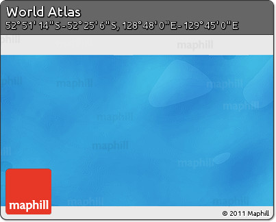 Political 3D Map of the Area around 52° 38' 10" S, 129° 16' 30" E