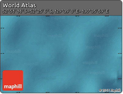 Satellite Map of the Area around 52° 38' 10" S, 130° 7' 30" E