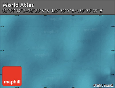 Satellite Map of the Area around 52° 38' 10" S, 130° 7' 30" E