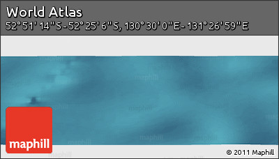 Satellite Panoramic Map of the Area around 52° 38' 10" S, 130° 58' 29" E
