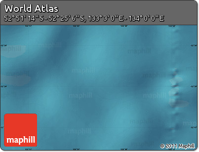 Satellite Map of the Area around 52° 38' 10" S, 133° 31' 30" E