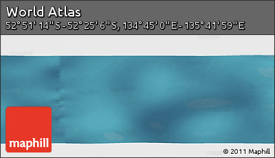 Satellite Panoramic Map of the Area around 52° 38' 10" S, 135° 13' 29" E