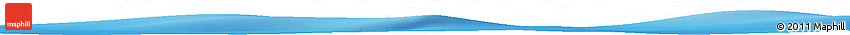 Shaded Relief Horizon Map of the Area around 52° 38' 10" S, 136° 4' 29" E