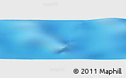 Shaded Relief Panoramic Map of the area around 52° 38' 10" S, 136° 4' 29" E