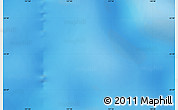 Shaded Relief Map of the area around 52° 38' 10" S, 137° 46' 30" E