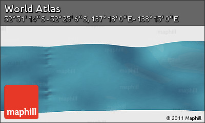 Satellite Panoramic Map of the Area around 52° 38' 10" S, 137° 46' 30" E