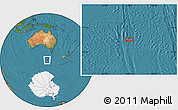 Satellite Location Map of the area around 52° 38' 10" S, 140° 19' 29" E