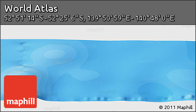 Political Panoramic Map of the Area around 52° 38' 10" S, 140° 19' 29" E