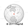 Outline Map of the Area around 52° 38' 10" S, 142° 1' 30" E, rectangular outline