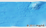 Shaded Relief 3D Map of the area around 52° 38' 10" S, 142° 52' 30" E