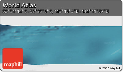 Satellite Panoramic Map of the Area around 52° 38' 10" S, 143° 43' 29" E
