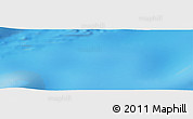 Shaded Relief Panoramic Map of the area around 52° 38' 10" S, 143° 43' 29" E