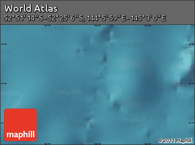 Satellite Map of the Area around 52° 38' 10" S, 144° 34' 29" E