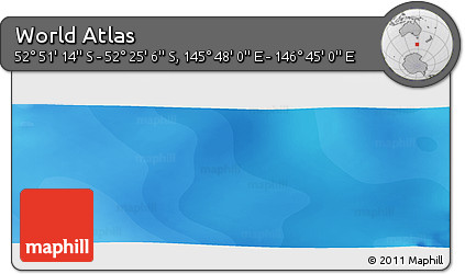 Political Panoramic Map of the Area around 52° 38' 10" S, 146° 16' 30" E