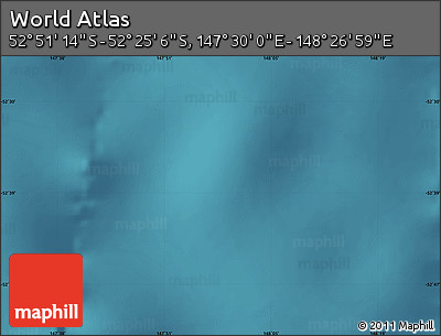Satellite Map of the Area around 52° 38' 10" S, 147° 58' 29" E