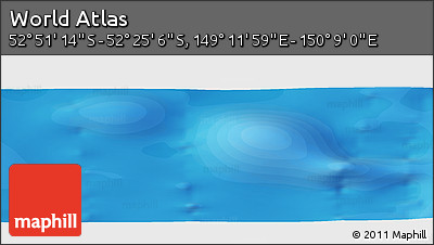 Political Panoramic Map of the Area around 52° 38' 10" S, 149° 40' 30" E